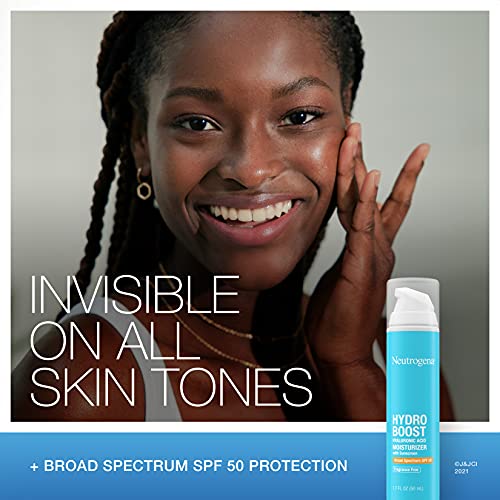 Neutrogena Hydro Boost Hyaluronic Acid Facial Moisturizer with Broad Spectrum SPF 50 Sunscreen, Daily Water Gel Face…