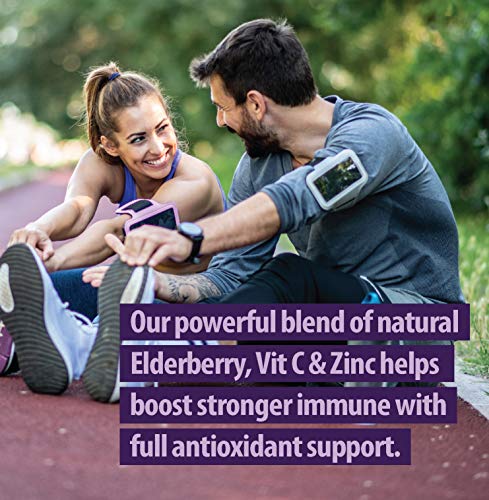 Sambucus Elderberry Zinc Vitamin C Supplement Provides Elderberry Immune Support Vitamin Zinc Vitamin C As Immune…