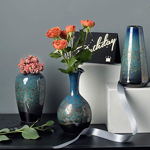 Ceramic Flower Vases Set Modern Ceramic Vases for Home Decor Ceramic Vases for Flowers(3pcs)