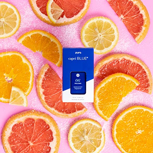 Capri Blue Pura Smart Home Plug-in Diffuser Kit: 1 App-Controlled Aromatherapy Diffuser + 2 Capri Blue Volcano Diffuser Pura Fragrance Refill Vials – Fragrance Diffusers for Home (0.34 oz)