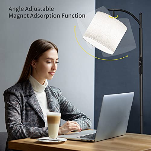SUNMORY Arc Floor Lamp, Modern Floor Lamp with Romote Control and Stepless Dimmable Bulb, Metal Standing Lamps with…
