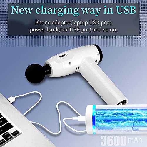 URORU Massage Gun Deep Tissue Massager Back Massager for Athletes Portable Body Muscle Massager Professional Lightweight…