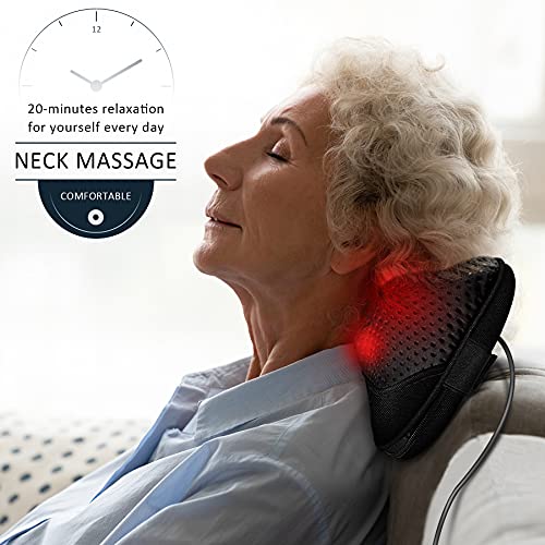 Back Massager,Neck Massager with heat, Back and Neck Massager Gifts for Grandpa, Grandma, Teacher, Nurse, Christmas…