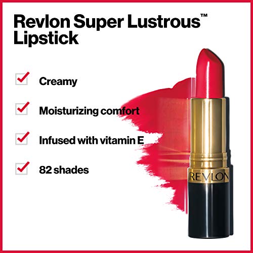 REVLON Super Lustrous Lipstick, Fuchsia Shock, Shine Finish