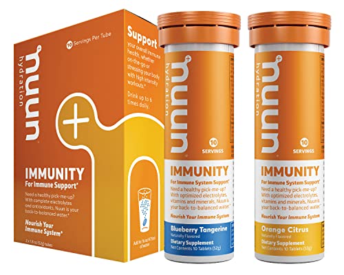Nuun Immunity: Immune Support Hydration Supplement, Electrolytes, Antioxidants, Vitamin C, Zinc, Turmeric, Elderberry…