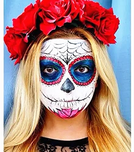 Mysense Face Paint Kit, Eye Black Sticks, Cream Blendable Body Paint Sticks for Halloween Costume SFX Harley Quinn…