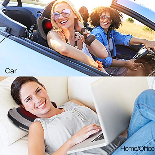 Papillon Back Massager with Heat,Shiatsu Back and Neck Massager with Deep Tissue Kneading,Electric Back Massage Pillow…