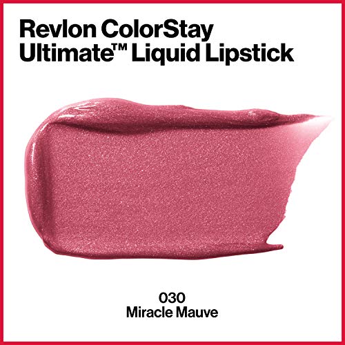 Liquid Lipstick by Revlon, Face Makeup, ColorStay Ultimate, Longwear Rich Lip Colors, Satin Finish, 030 Miracle Mauve, 0…