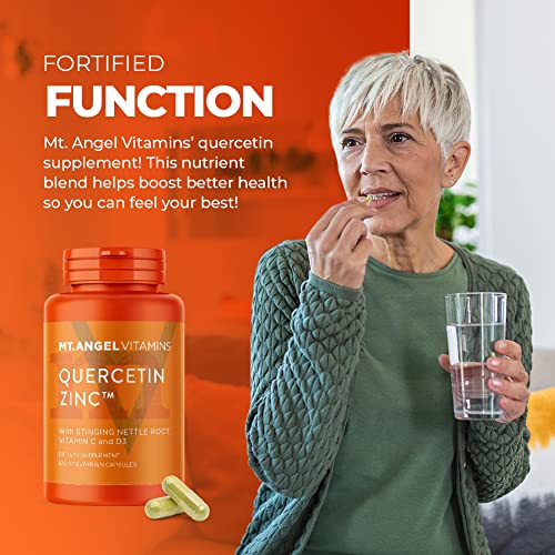 Quercetin Zinc Bromelain Supplement – Immune Support - 500mg Quercetin with Vitamins C and Zinc & D3 – Immunity Booster…