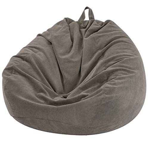 Nobildonna Bean Bag Chair Cover (No Filler) for Kids and Adults. Extra Large 300L Beanbag Stuffed Animal Storage Soft…