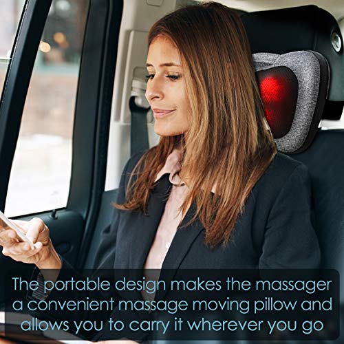 VIKTOR JURGEN Back Massager, Neck Massager with Heat, Massage Pillow Gifts for Men & Women, Electric Shiatsu Back…