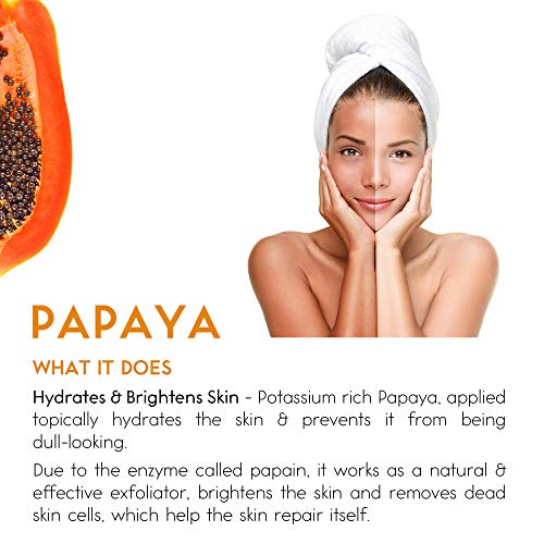 O Naturals Papaya & Brown Sugar Scrub, Natural Body Exfoliator, Cellulite Remover Body Scrub & Booty Scrub, Body scrubs…