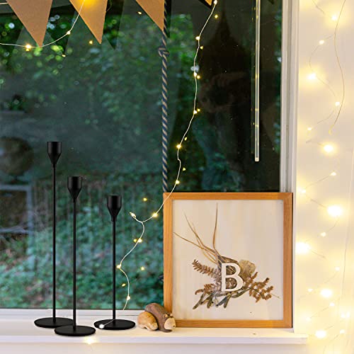 Urban Deco Taper Candle Holders for Candlesticks Vintage Candle Holders for Table Centerpiece Decorative Tall Candle…