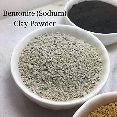 Bare Essentials Living Bentonite Clay Powder Bulk 5lb Pounds- Cosmetic for Face, Hair, Body, Mask, Mud Bath, DIY Soap…