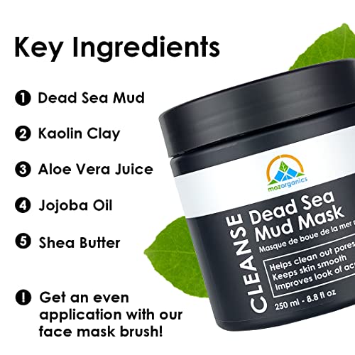 Dead Sea Mud Mask for Face and Body - Best Facial Cleansing Clay for Blackheads, Whiteheads, Acne and Clogged Pores…