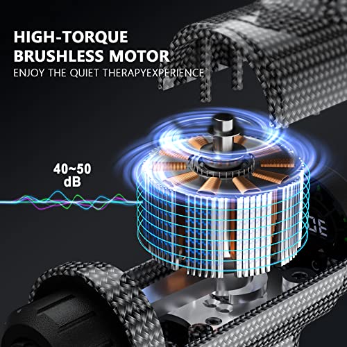 ORIbox Massage Gun Deep Tissue, Muscle Massage Gun, Portable Muscle Massage Gun for Back Neck Muscle Relieve, M01 Carbon