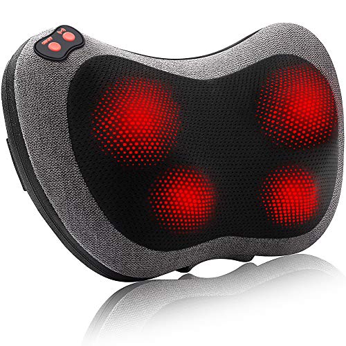 Papillon Back Massager with Heat,Shiatsu Back and Neck Massager with Deep Tissue Kneading,Electric Back Massage Pillow…
