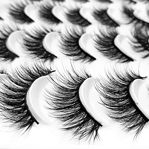Mixed 20 pairs 3D Mink Lashes 5 styles Natural False Eyelashes 16-20mm Volume Fake Lashes Makeup Eyelash Thick cat lash…