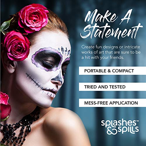 Face and Body Paint Cream - White, 30ml - Pretend Costume and Dress Up Makeup by Splashes & Spills