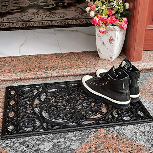 FIOZOR Original Durable Rubber Door Mat, Heavy Duty Doormat Welcome Mat for Indoor Outdoor, Waterproof, Easy Clean, Low…