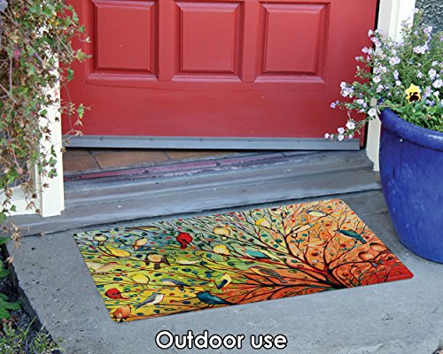 Toland Home Garden 800038 Tree Birds Bird Door Mat 18x30 Inch Spring Summer Fall Outdoor Doormat for Entryway Indoor…