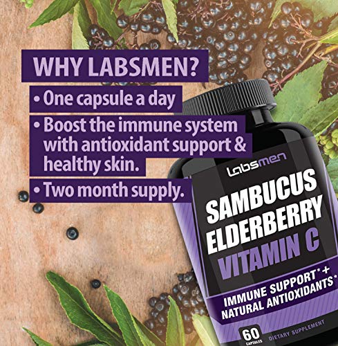 Sambucus Elderberry Zinc Vitamin C Supplement Provides Elderberry Immune Support Vitamin Zinc Vitamin C As Immune…